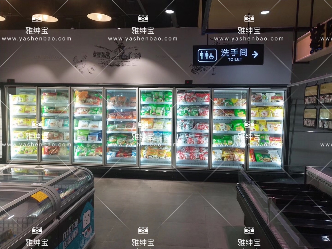 R22 Supermarket Multideck Open Chiller Frozen showcase CE Certified